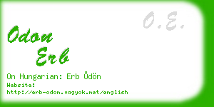 odon erb business card